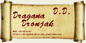 Dragana Dronjak vizit kartica